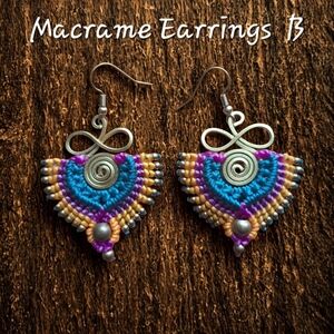 Colorful Macrame Earrings